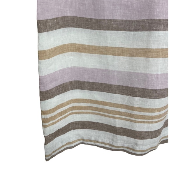 Rachel Zoe Linen Striped Dress size 8 sustainable vacation beach - Picture 5 of 6
